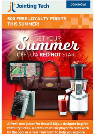 Red Hot Loyalty Gifts for Summer