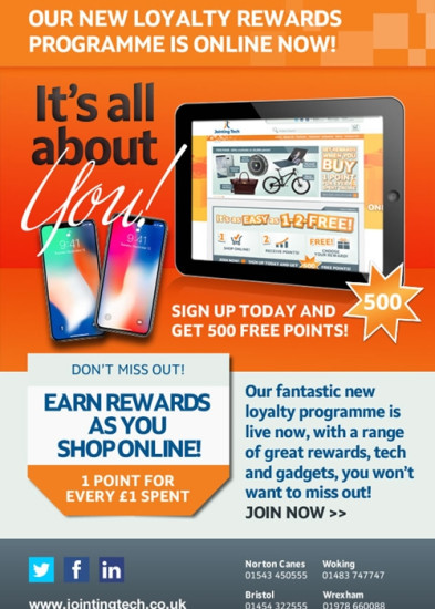 Jointing Tech Launch Loyalty Programme