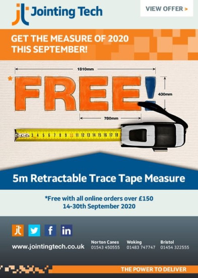 Free Tape Measure with Online Orders!
