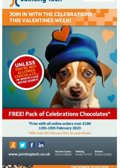 Get a FREE box of Celebration chocolates with every online order over £100 February 13-19th!