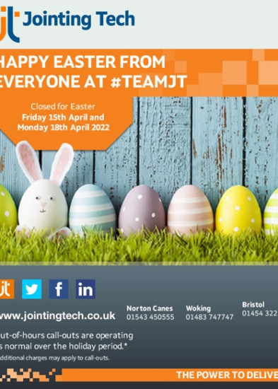 Happy Easter from Everyone at #TeamJT