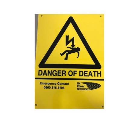 Danger of Death – UKPN with Phone Number