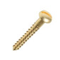 Timco Solid Brass Woodscrews – Slotted Round Head